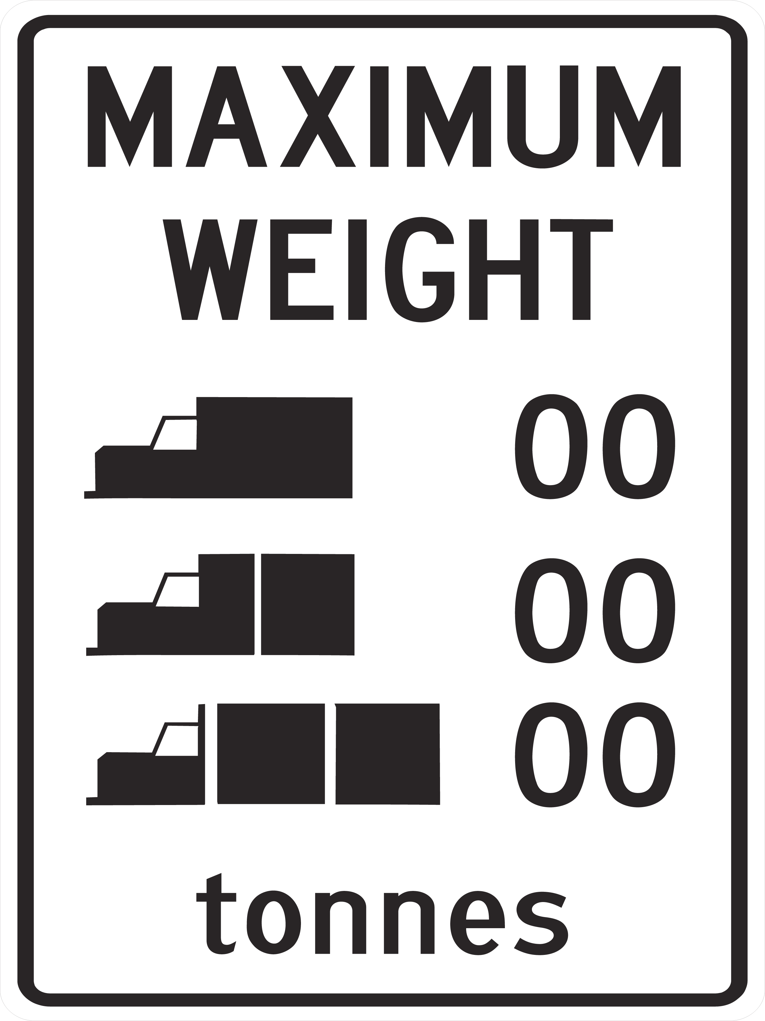 Regulatory Sign 90x120